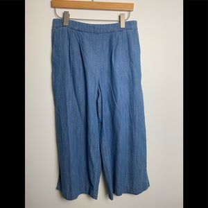 J Crew High Waisted Wide Cropped Leg